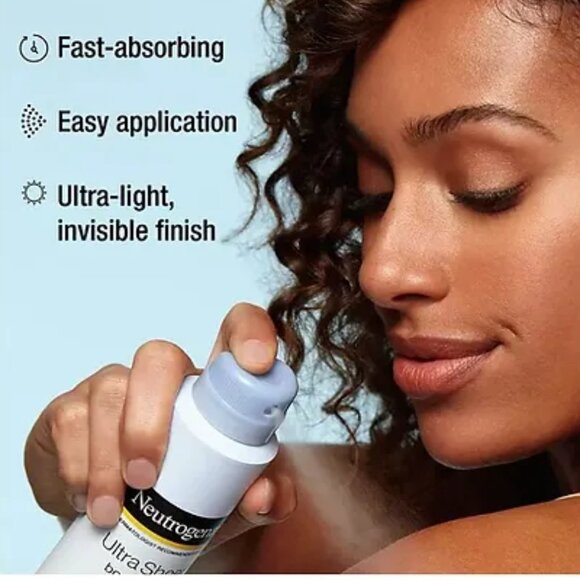 3 pk Neutrogena Ultra Sheer Body Mist Sunscreen Spray 5 oz ea SPF 70 UVA UVB NEW - Picture 5 of 8